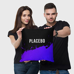 Подушка квадратная Placebo Purple Grunge, цвет: 3D-принт — фото 2