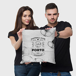 Подушка квадратная Porto Football Club Number 1 Legendary, цвет: 3D-принт — фото 2