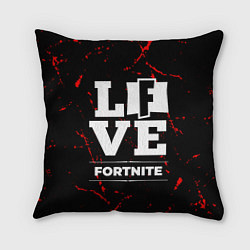 Подушка квадратная Fortnite Love Классика, цвет: 3D-принт