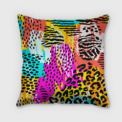 Подушка квадратная LEOPARD TEXTURE, цвет: 3D-принт