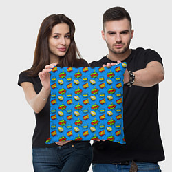 Подушка квадратная POP ART - стикербомбинг, цвет: 3D-принт — фото 2