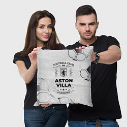 Подушка квадратная Aston Villa Football Club Number 1 Legendary, цвет: 3D-принт — фото 2