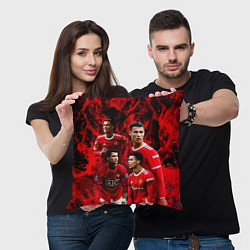 Подушка квадратная Криштиану Роналду Манчестер Юнайтед, цвет: 3D-принт — фото 2