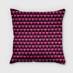 Подушка квадратная Poppy Playtime - Kissy Missy Pattern - Huggy Wuggy, цвет: 3D-принт