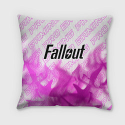 Подушка квадратная Fallout pro gaming: символ сверху, цвет: 3D-принт