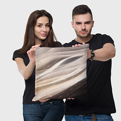 Подушка квадратная Абстрактные волны и огни бесконечности, цвет: 3D-принт — фото 2