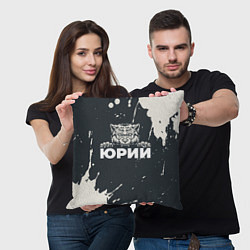 Подушка квадратная Юрий зубастый волк, цвет: 3D-принт — фото 2