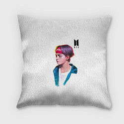 Подушка квадратная BTS Taehyung, цвет: 3D-принт