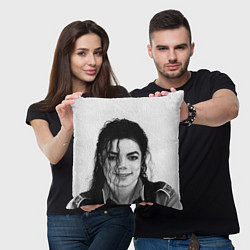 Подушка квадратная Майкл Джексон Фото, цвет: 3D-принт — фото 2