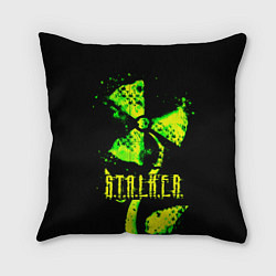 Подушка квадратная Stalker neon flower, цвет: 3D-принт