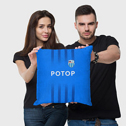 Подушка квадратная ФК Ротор - Три линии, цвет: 3D-принт — фото 2