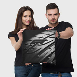 Подушка квадратная Formula 1 - dark theme, цвет: 3D-принт — фото 2