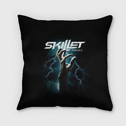 Подушка квадратная Группа Skillet, цвет: 3D-принт