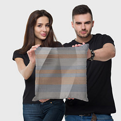 Подушка квадратная Прямоугольная масса пластин, цвет: 3D-принт — фото 2