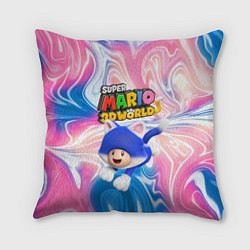 Подушка квадратная Toad - Super Mario 3D World - Nintendo, цвет: 3D-принт