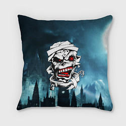 Подушка квадратная Mummy - crazy face, цвет: 3D-принт
