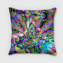 Подушка квадратная Acid pixels, цвет: 3D-принт