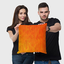 Подушка квадратная Абстрактно-огненный узор, цвет: 3D-принт — фото 2