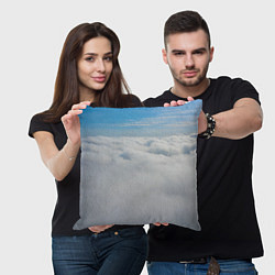Подушка квадратная Над облаками, цвет: 3D-принт — фото 2