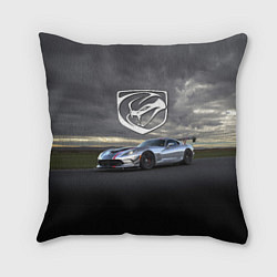 Подушка квадратная Dodge Viper ACR - 645 лошадок - трековые гонки