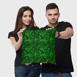 Подушка квадратная Зелёный лёд - текстура, цвет: 3D-принт — фото 2
