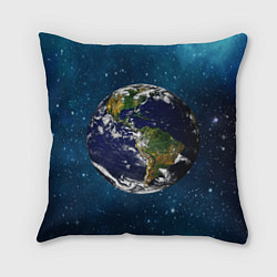Подушка квадратная Планета Земля, цвет: 3D-принт