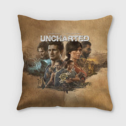 Подушка квадратная Uncharted: Legacy of Thieves Collection, цвет: 3D-принт