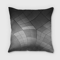 Подушка квадратная Металлические серые пластины, цвет: 3D-принт