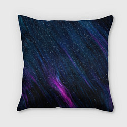 Подушка квадратная Звёздное абстрактное фиолетовое небо, цвет: 3D-принт