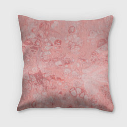 Подушка квадратная Розовые волны, цвет: 3D-принт