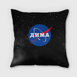 Подушка квадратная Дима Наса космос, цвет: 3D-принт