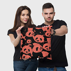 Подушка квадратная С красными пандами, цвет: 3D-принт — фото 2