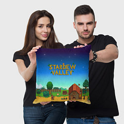Подушка квадратная Мой дом в Stardew Valley, цвет: 3D-принт — фото 2