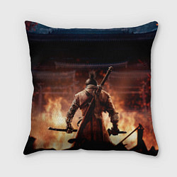 Подушка квадратная Sekiro: Shadows Die Twice, цвет: 3D-принт