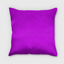 Подушка квадратная Неоновый розово-сиреневый текстурированный, цвет: 3D-принт