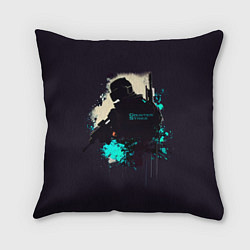 Подушка квадратная CS GO Art, цвет: 3D-принт