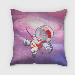 Подушка квадратная Обезьянка в космосе, цвет: 3D-принт
