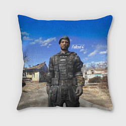 Подушка квадратная Field scribe commando - Fallout 4, цвет: 3D-принт
