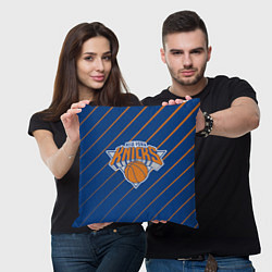 Подушка квадратная Нью-Йорк Никс - НБА, цвет: 3D-принт — фото 2