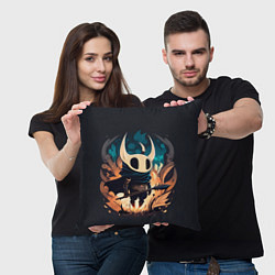 Подушка квадратная Hollow Knight c посохом, цвет: 3D-принт — фото 2