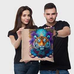Подушка квадратная Tiger tattoo - irezumi - art, цвет: 3D-принт — фото 2