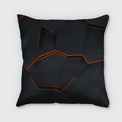 Подушка квадратная Абстрактные разломы текстура, цвет: 3D-принт
