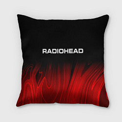 Подушка квадратная Radiohead red plasma, цвет: 3D-принт