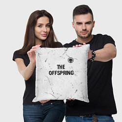 Подушка квадратная The Offspring glitch на светлом фоне: символ сверх, цвет: 3D-принт — фото 2