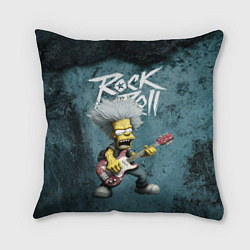 Подушка квадратная Rock n roll style Simpsons, цвет: 3D-принт