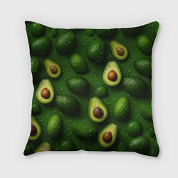 Подушка квадратная Сочная текстура из авокадо, цвет: 3D-принт