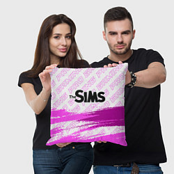 Подушка квадратная The Sims pro gaming: символ сверху, цвет: 3D-принт — фото 2