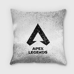 Подушка квадратная Apex Legends с потертостями на светлом фоне, цвет: 3D-принт