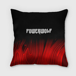 Подушка квадратная Powerwolf red plasma