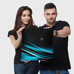 Подушка квадратная BMW sign, цвет: 3D-принт — фото 2